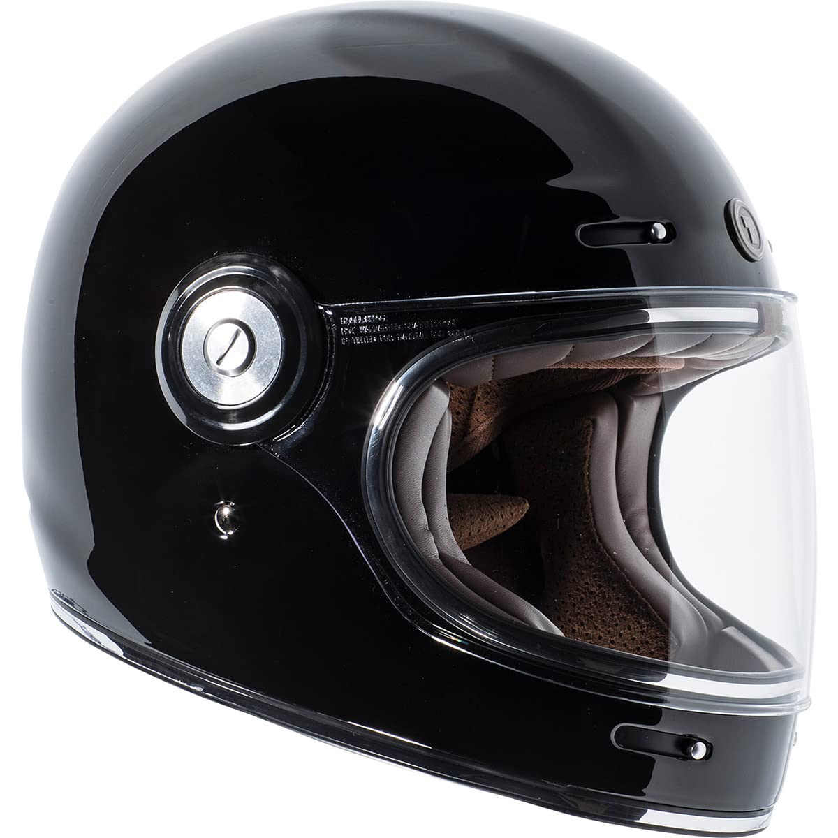 Foto 4 pulgar | Casco De Moto Torc T 105:24, Retro, Integral, Negro Brillante - Venta Internacional.