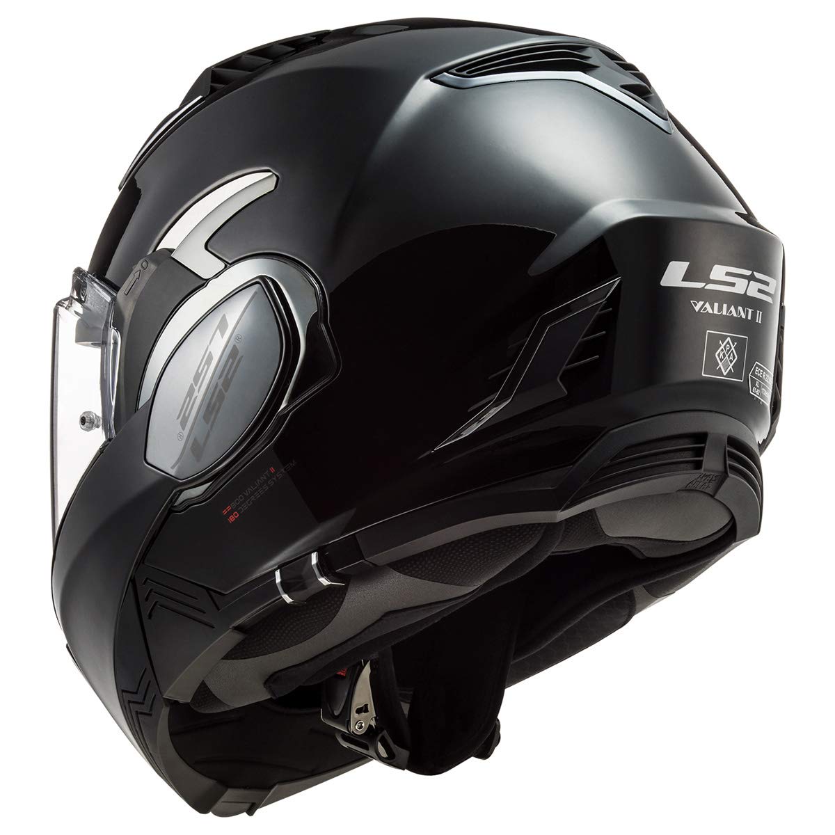 Foto 4 | Casco Modular Ls2 Valiant Ii Gloss Blackout X-small - Venta Internacional.