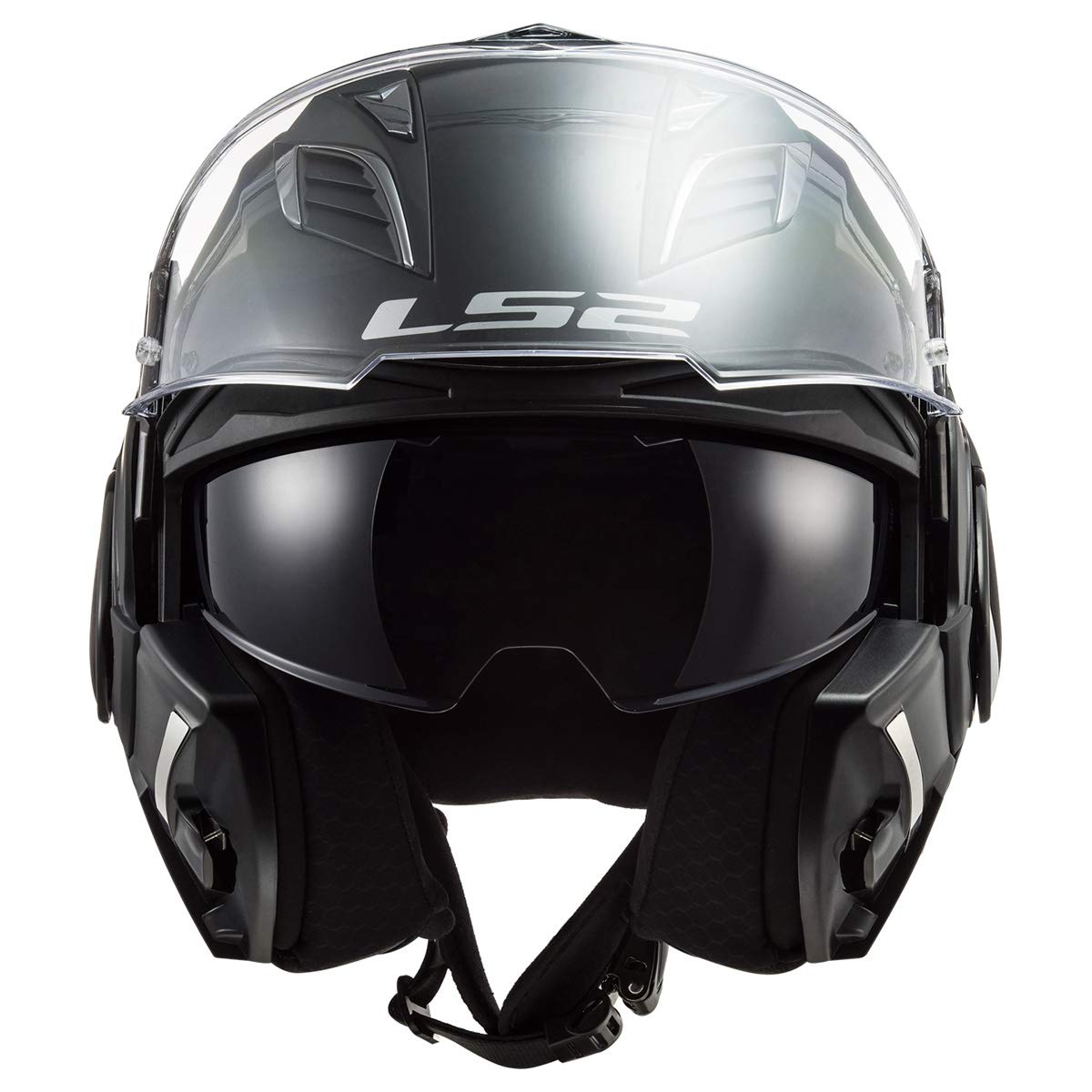 Foto 6 | Casco Modular Ls2 Valiant Ii Gloss Blackout X-small - Venta Internacional.