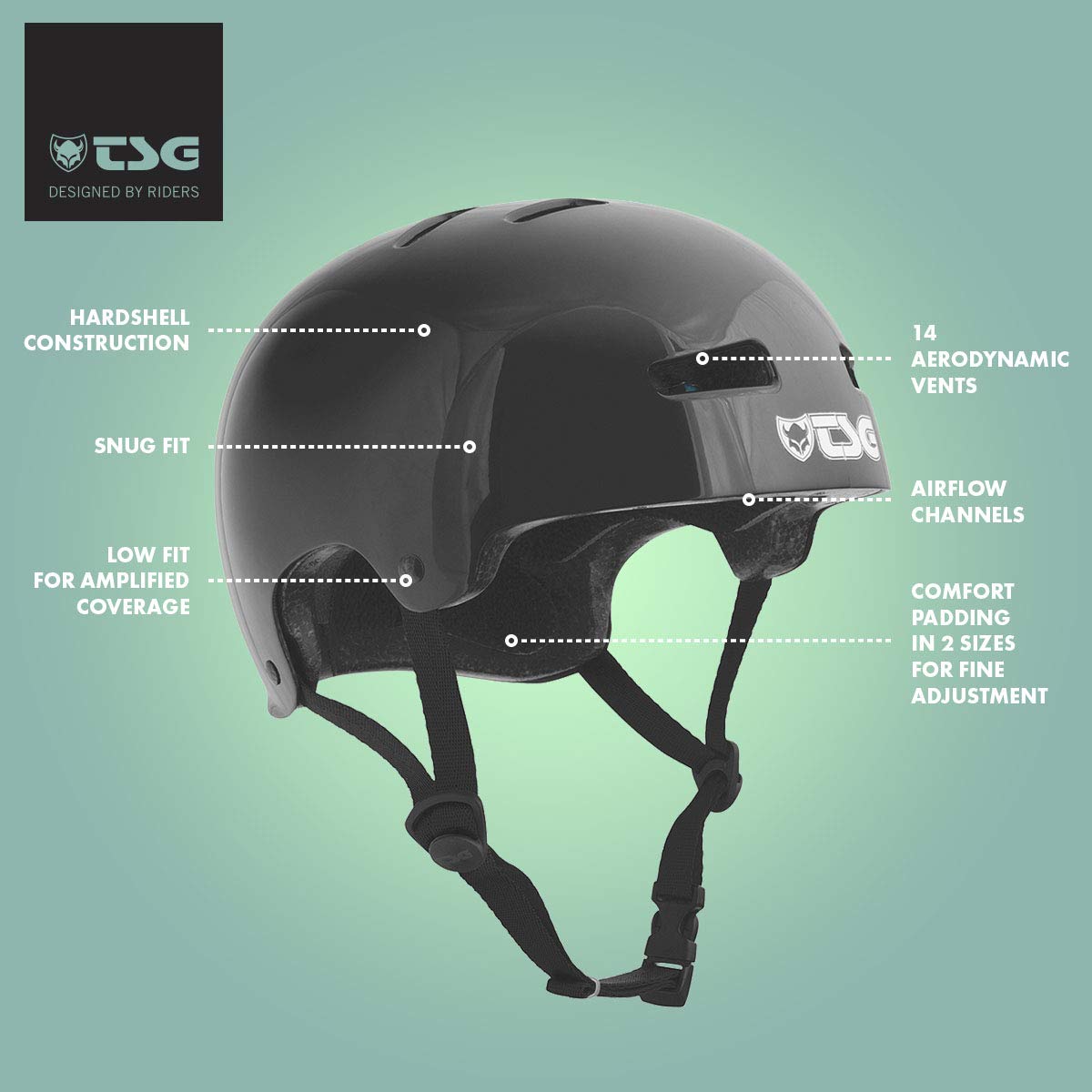 Foto 2 | Casco Tsg Evolution Para Bicicleta Y Patín Con Ajuste Cómodo, Color Azul Satinado, Talla L, Xl - Venta Internacional.