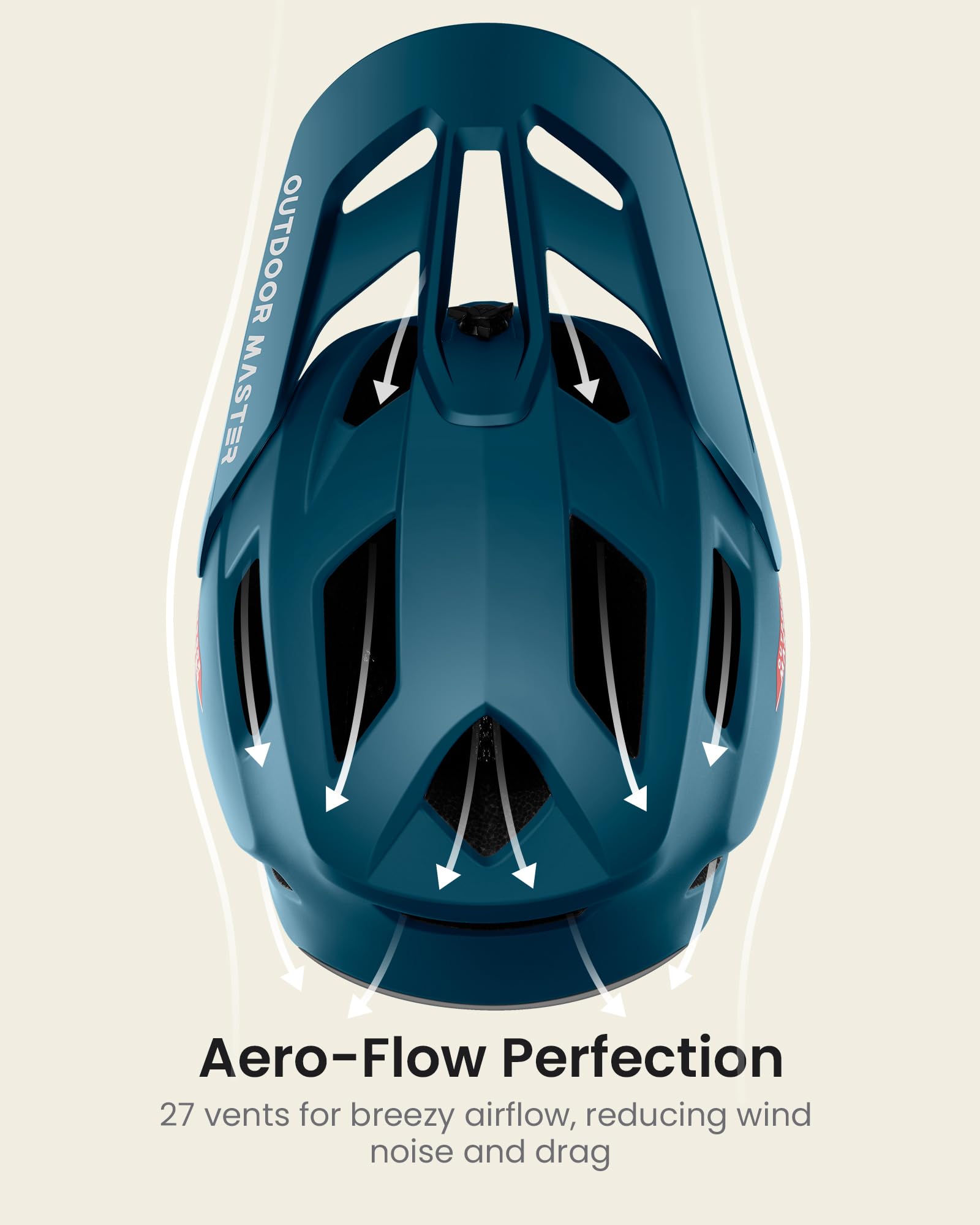 Foto 4 pulgar | Casco Para Bicicleta De Montaña Outdoormaster Grizzly Azure Blue M - Venta Internacional.