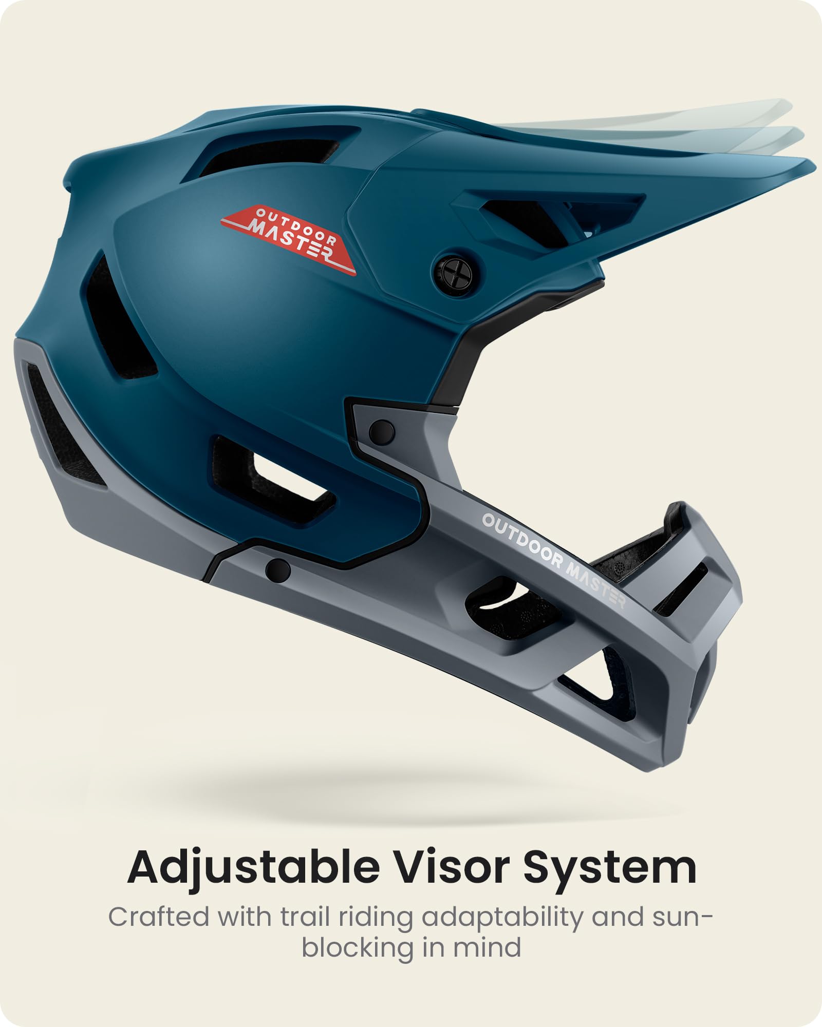 Foto 5 pulgar | Casco Para Bicicleta De Montaña Outdoormaster Grizzly Azure Blue M - Venta Internacional.