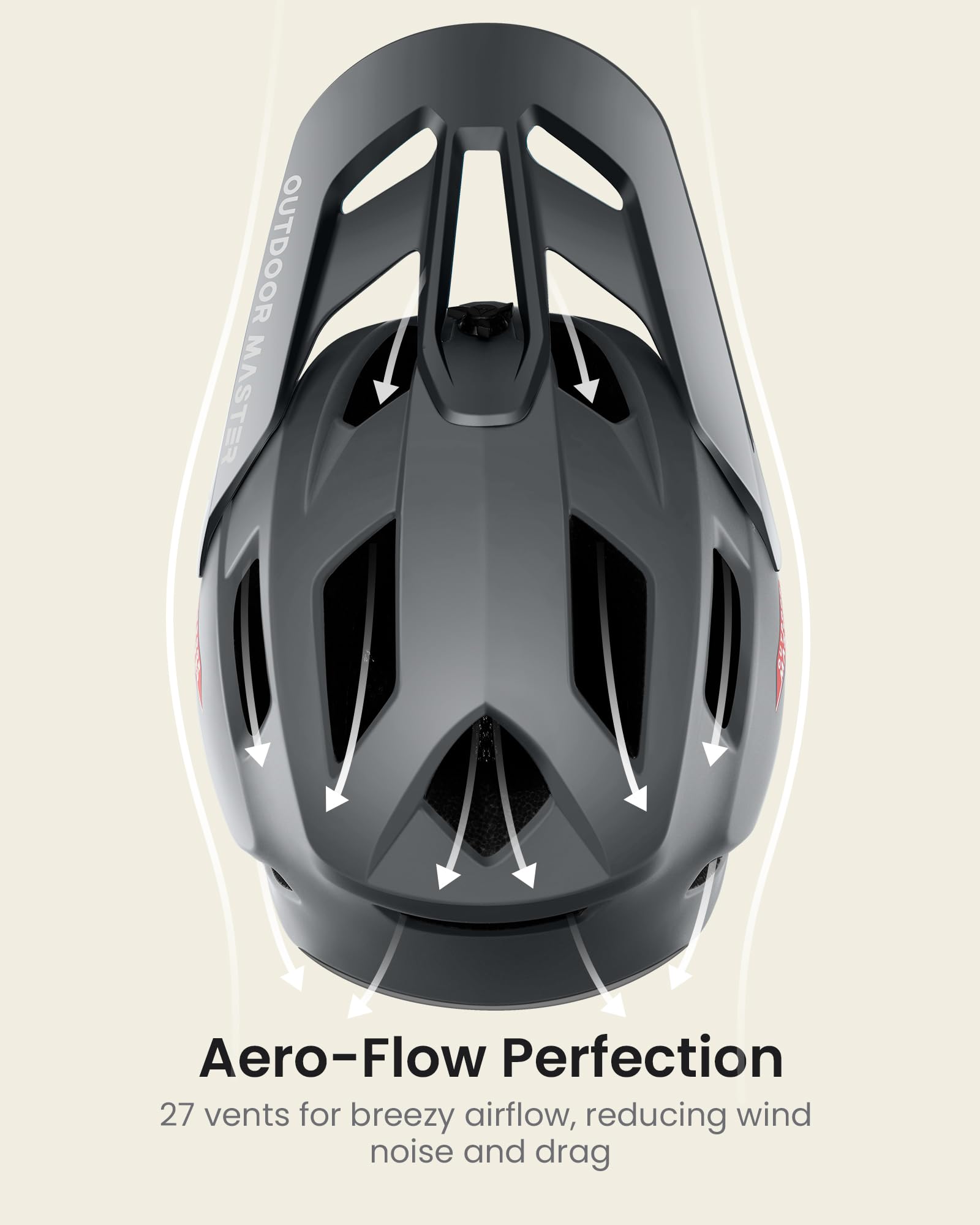Foto 4 pulgar | Casco Para Bicicleta De Montaña Outdoormaster Grizzly Slate Grey - Venta Internacional.