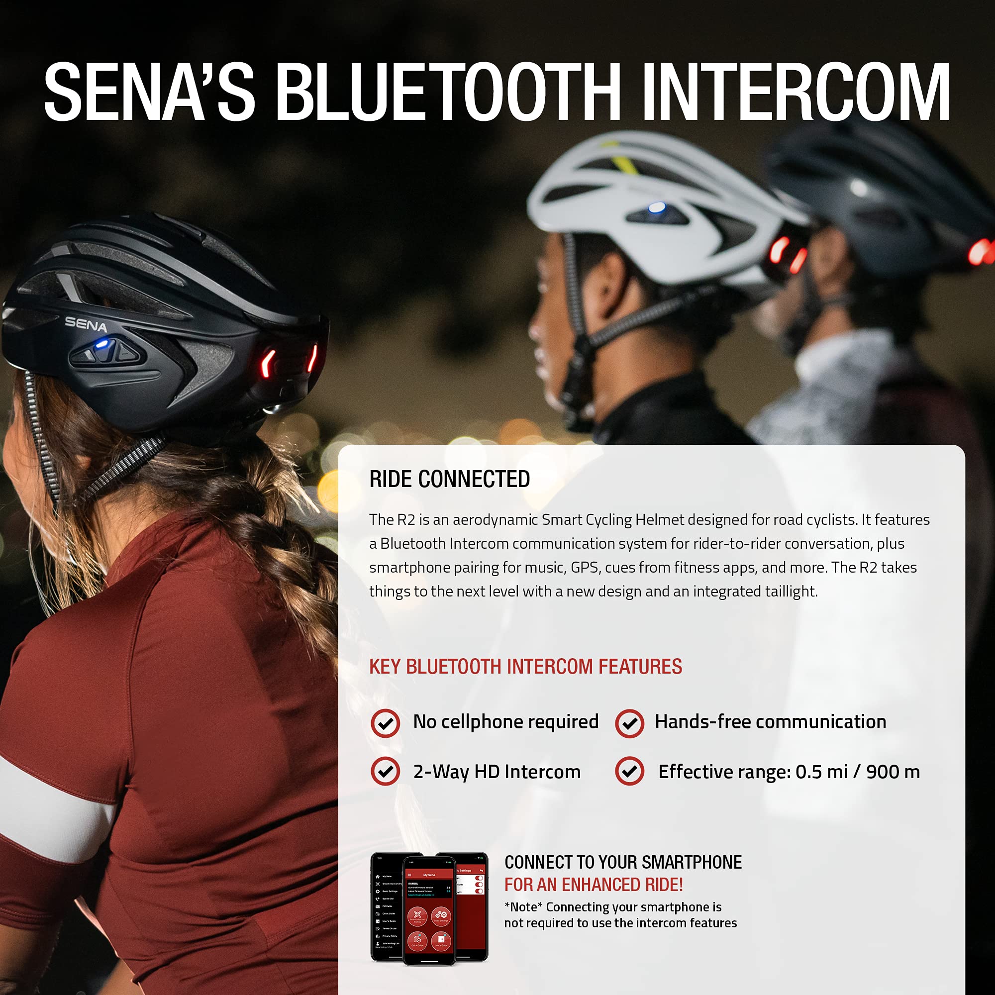 Foto 4 pulgar | Casco De Ciclismo Sena R2 Road Smart Bluetooth Matte Grey M - Venta Internacional.