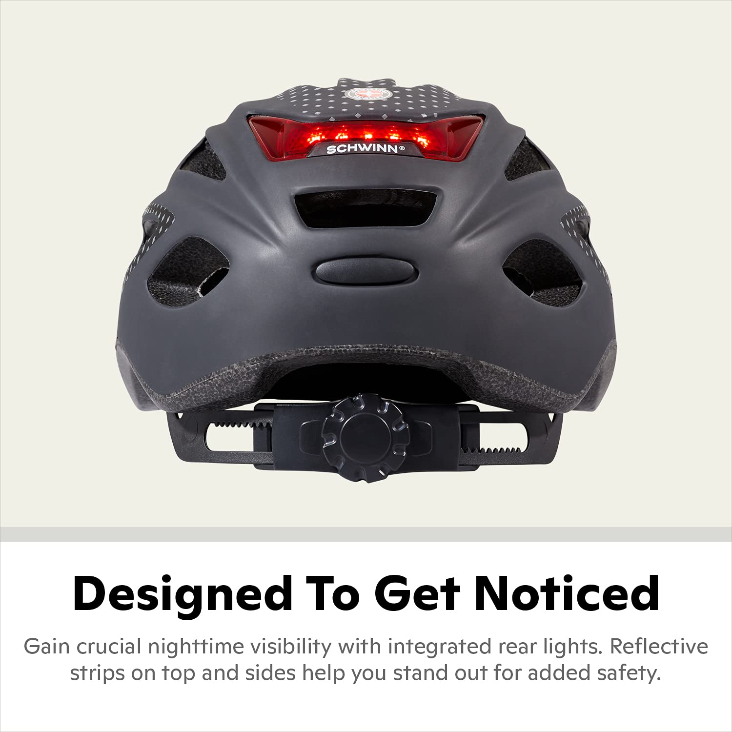 Foto 3 pulgar | Casco De Bicicleta Schwinn Beam Con Iluminación Led Para Adultos, Color Negro - Venta Internacional.