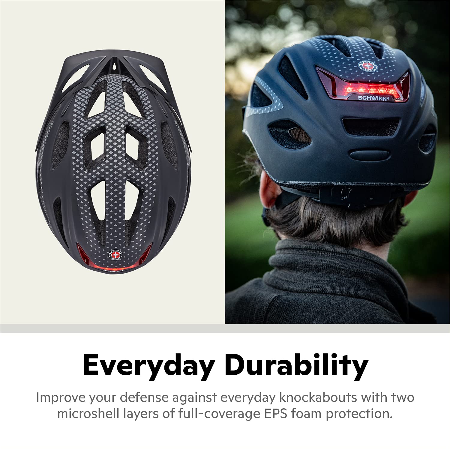 Foto 5 pulgar | Casco De Bicicleta Schwinn Beam Con Iluminación Led Para Adultos, Color Negro - Venta Internacional.