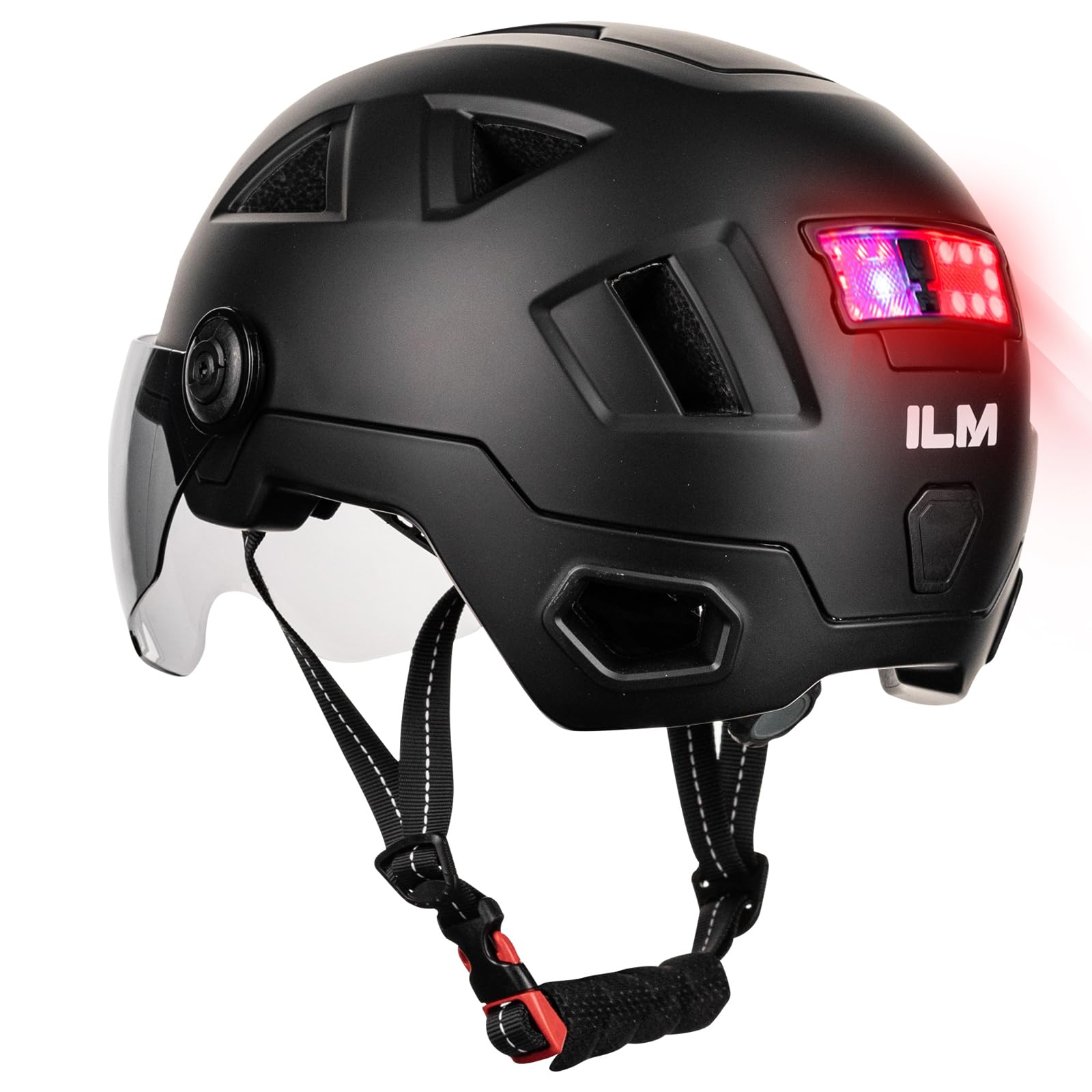Foto 2 pulgar | Casco De Bicicleta Inteligente Ilm Nta8776 Ce Cpsc Triple Cert. Xxl Negro - Venta Internacional.