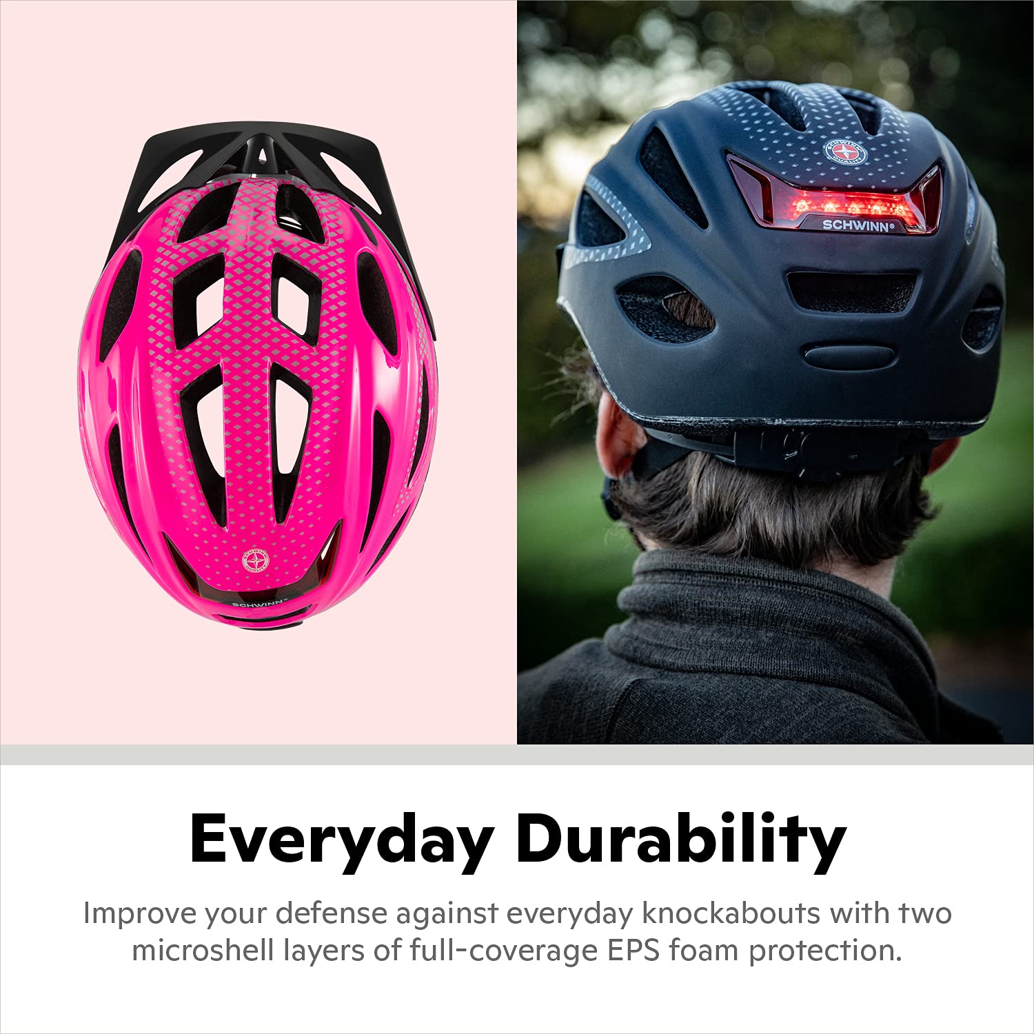 Foto 5 pulgar | Casco De Bicicleta Schwinn Beam Con Iluminación Led Para Adultos, Color Rosa - Venta Internacional.