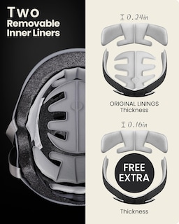 Foto 3 | Casco Outdoormaster Para Monopatín, Gris, Talla L - Venta Internacional.