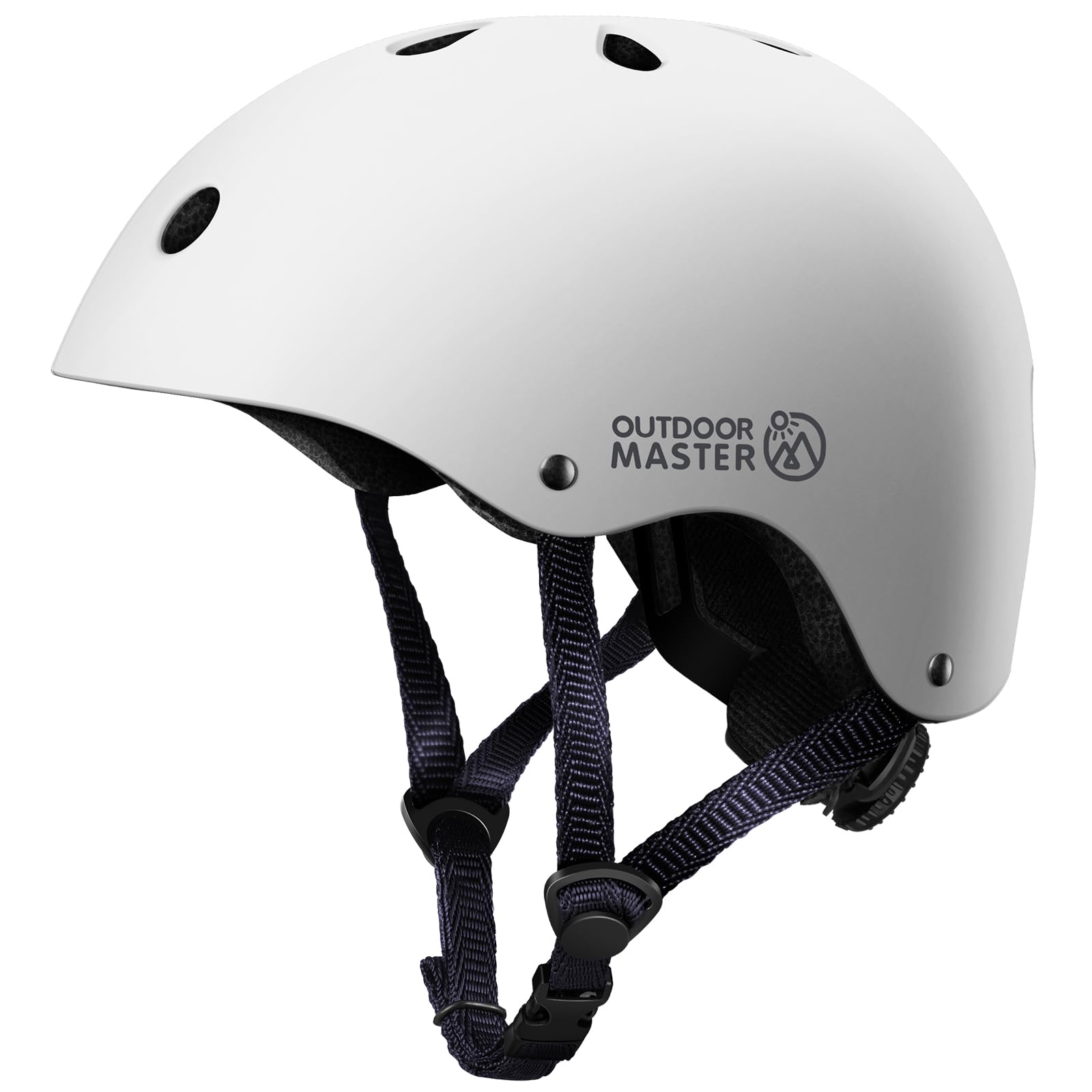Foto 2 pulgar | Casco De Bicicleta Outdoormaster Para Jóvenes Y Niños Ajustable Blanco M - Venta Internacional.