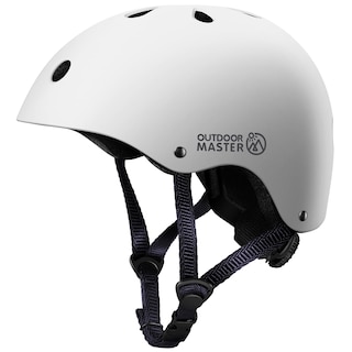 Foto 1 | Casco De Bicicleta Outdoormaster Para Jóvenes Y Niños Ajustable Blanco M - Venta Internacional.