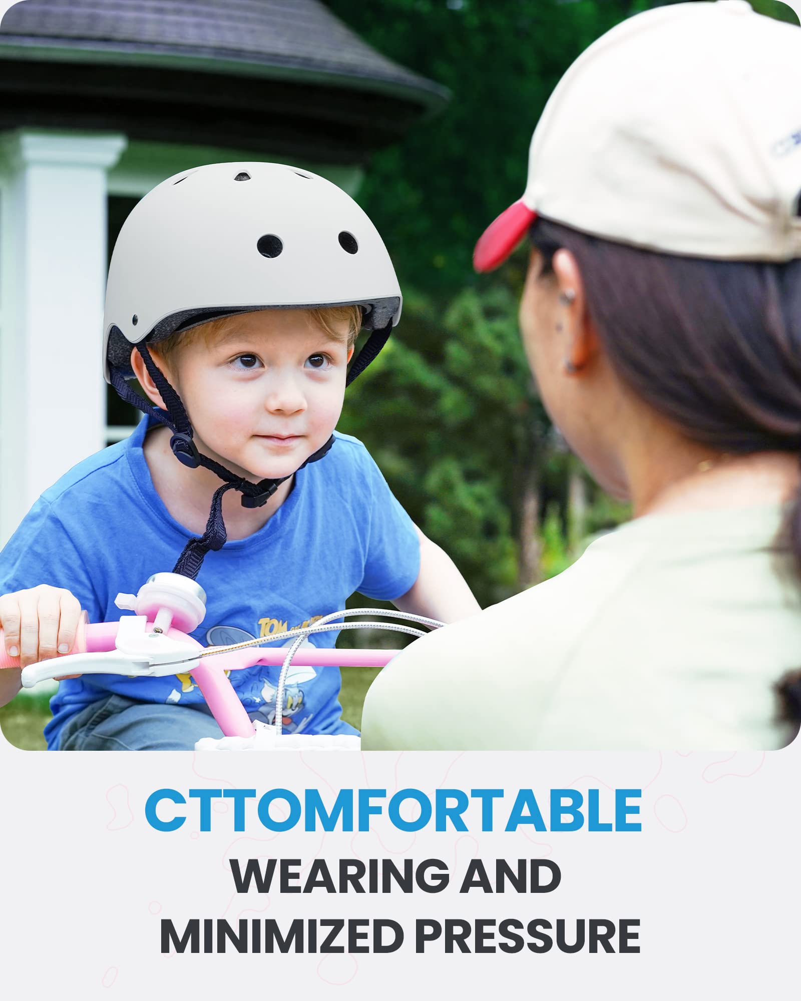 Foto 3 pulgar | Casco De Bicicleta Outdoormaster Para Jóvenes Y Niños Ajustable Blanco M - Venta Internacional.