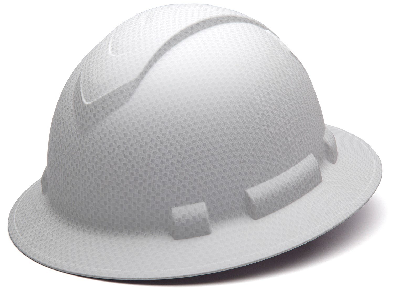 Foto 2 pulgar | Casco Con Trinquete Pyramex Ridgeline De Ala Completa Con 4 Puntas, Color Blanco - Venta Internacional.
