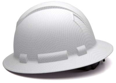 Foto 3 | Casco Con Trinquete Pyramex Ridgeline De Ala Completa Con 4 Puntas, Color Blanco - Venta Internacional.