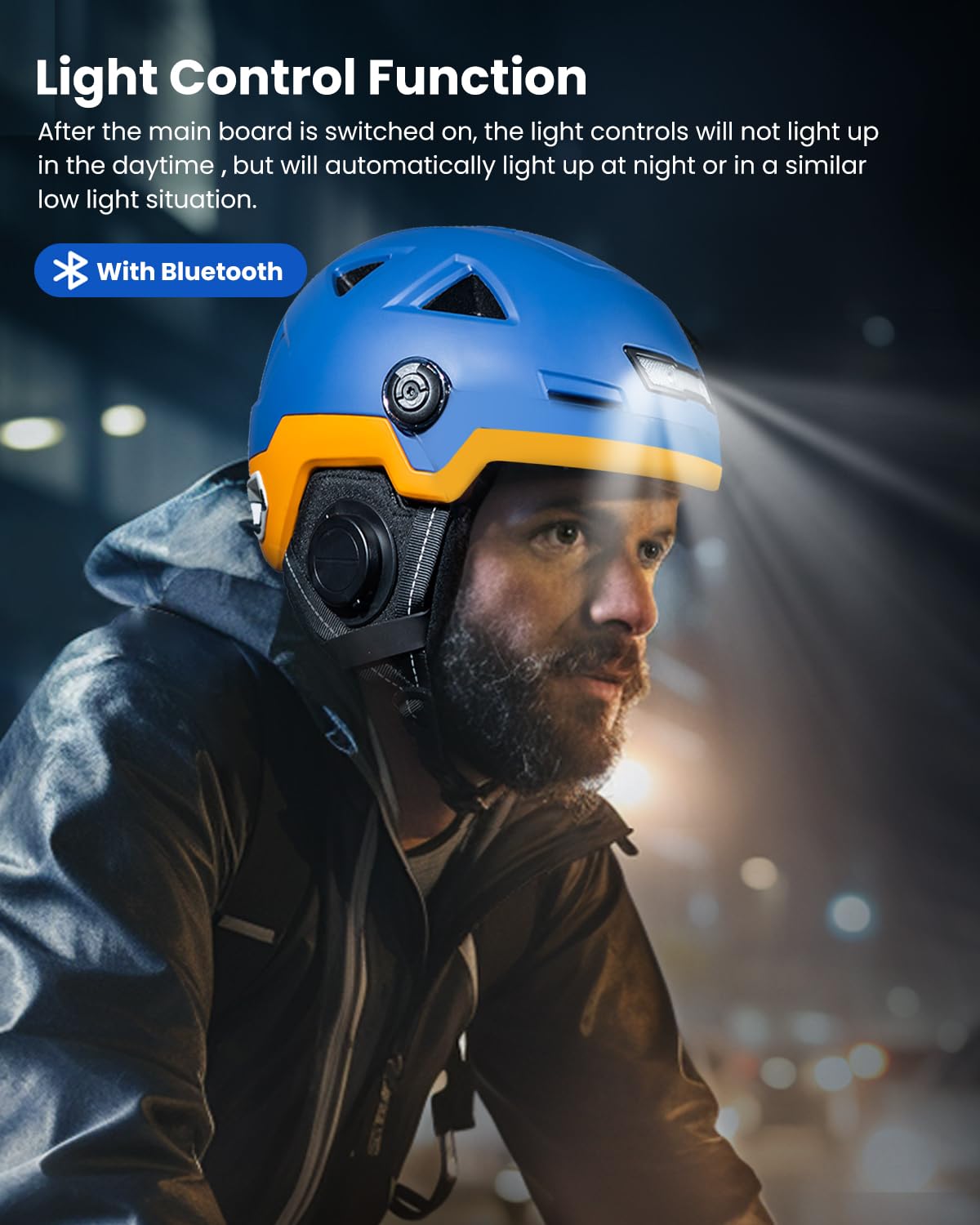 Foto 3 pulgar | Casco De Bicicleta Inteligente Ilm Bluetooth Con Control De Luz Led De Advertencia De Freno - Venta Internacional.