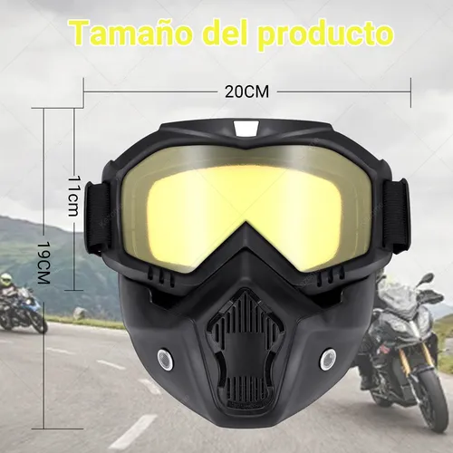 Foto 3 pulgar | Mascara Tactica Xtellar Removible Respirable Para Motocicleta