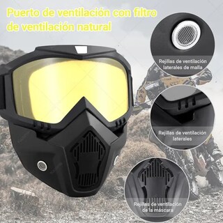 Foto 4 | Mascara Tactica Xtellar Removible Respirable Para Motocicleta