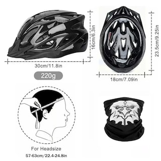Foto 3 | Casco para Ciclista Xtellar 57-63 cm Negro