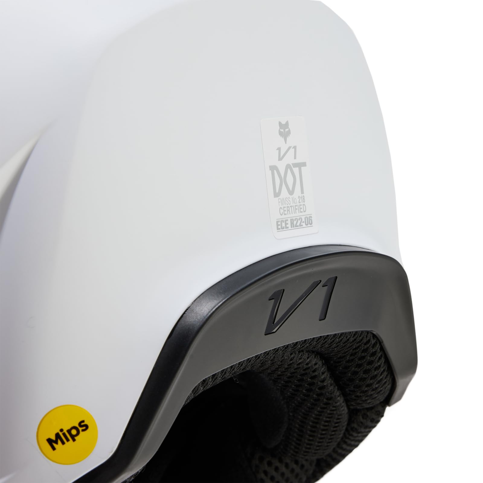 Foto 7 pulgar | Casco De Motocross Fox Racing V1  Blanco Mate  Talla Xl - Venta Internacional.