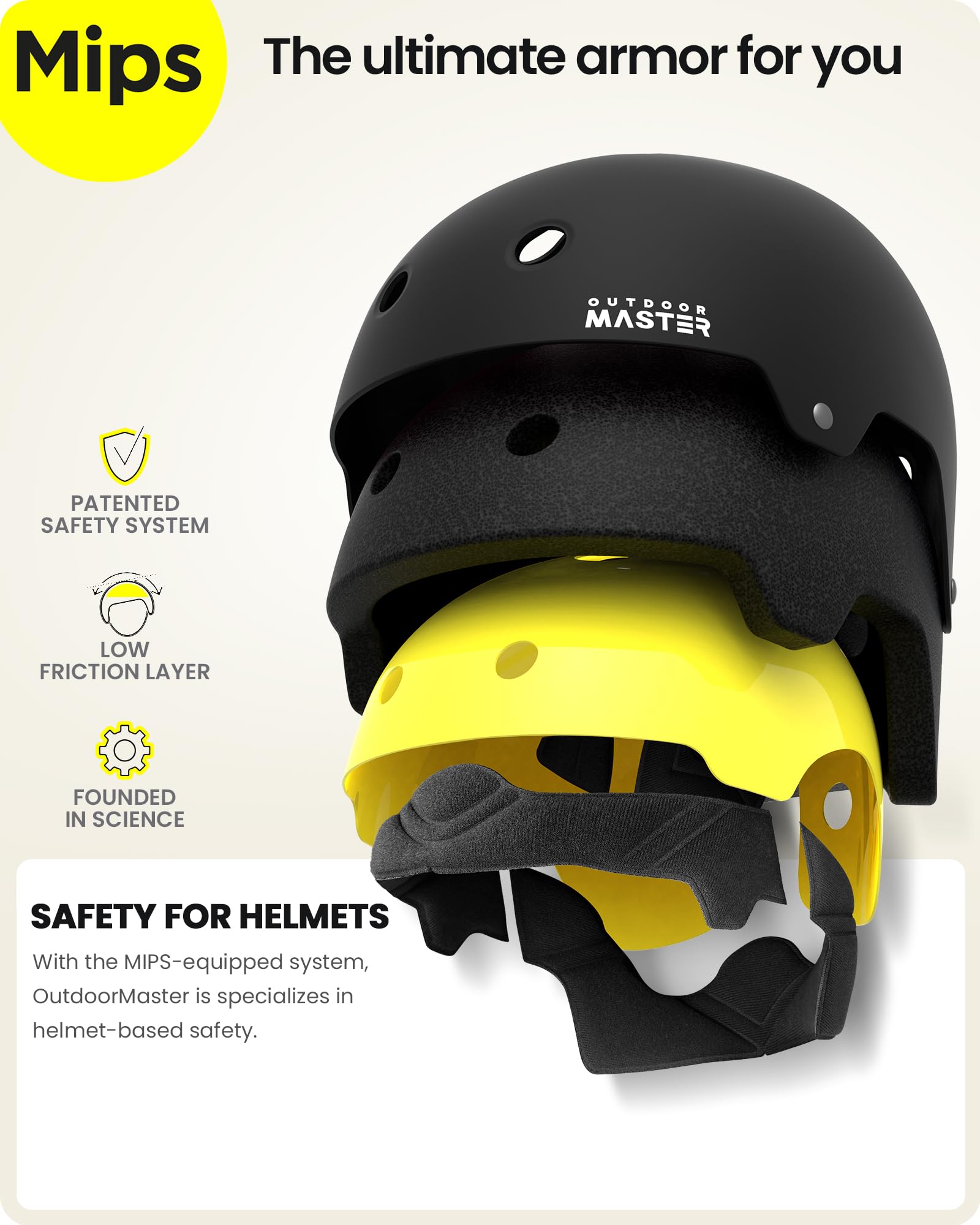 Foto 3 pulgar | Casco De Skate Outdoormaster Mips Con Ventilación Para Niños Y Adultos - Venta Internacional.
