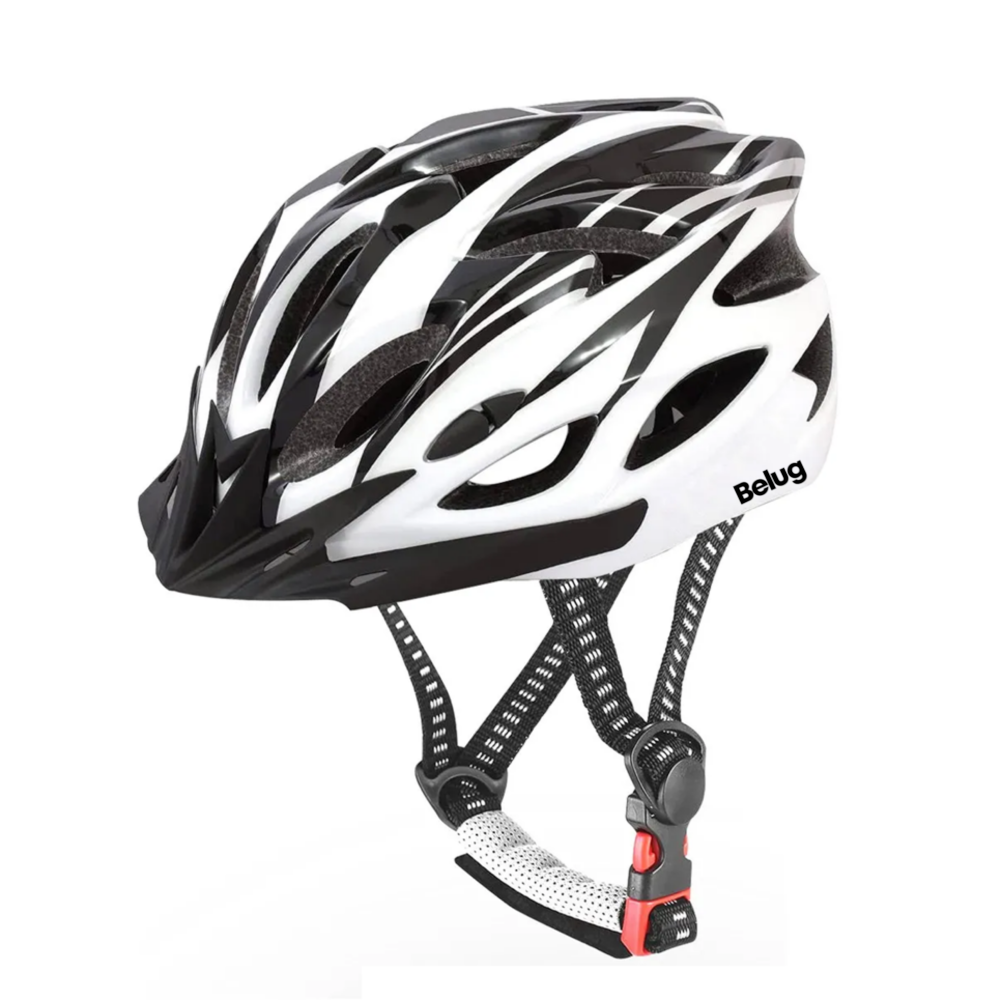 Foto 2 pulgar | Casco De Bicicleta Adulto Ciclismo Casco+gafas+mascara+bolso Blanco 58-63 Cm  Belug