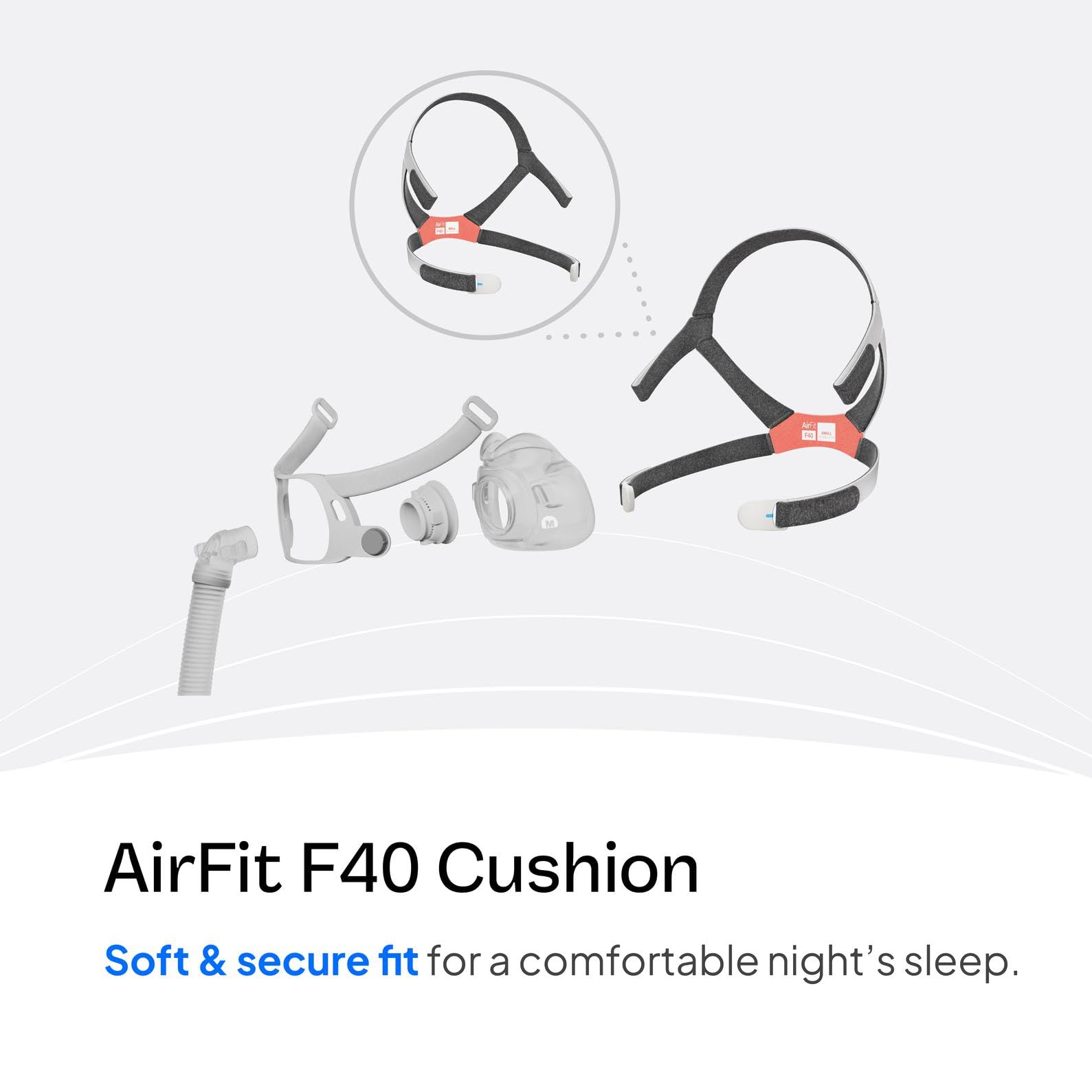 Foto 4 pulgar | Casco De Repuesto Resmed Airfit F40  Tamaño Pequeño - Venta Internacional.