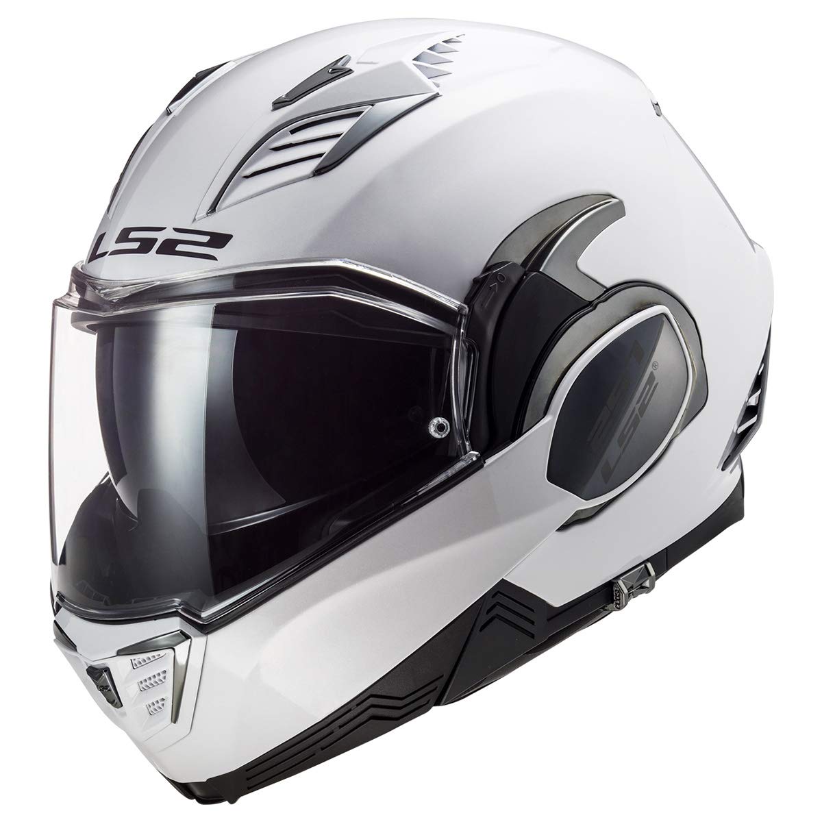 Foto 2 pulgar | Casco Ls2 Valiant Ii Modular Blanco Brillante Para Adulto - Venta Internacional.