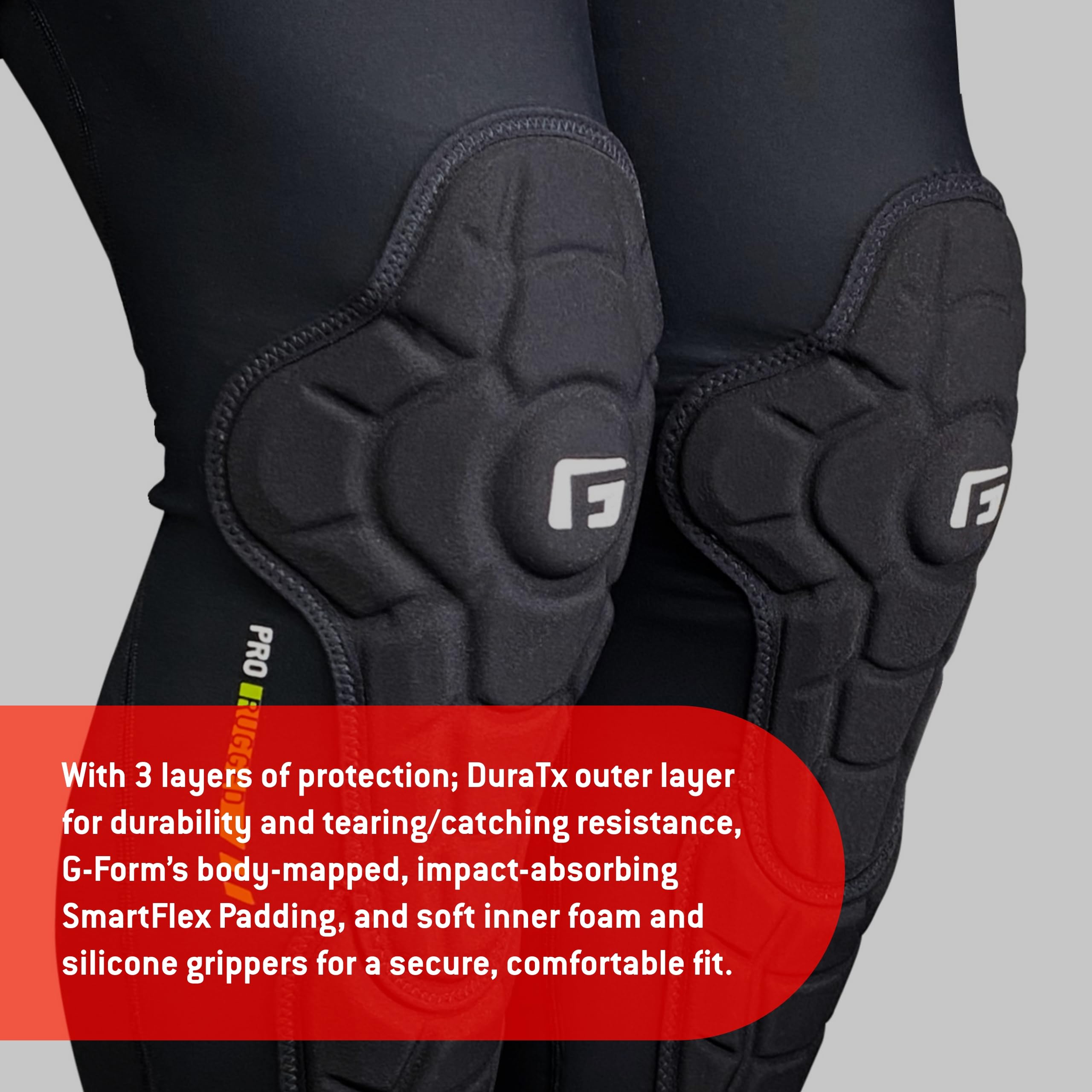 Foto 5 | Protector De Espinilleras G-form Pro-rugged 2, Cómodo, Negro Para Jóvenes - Venta Internacional.