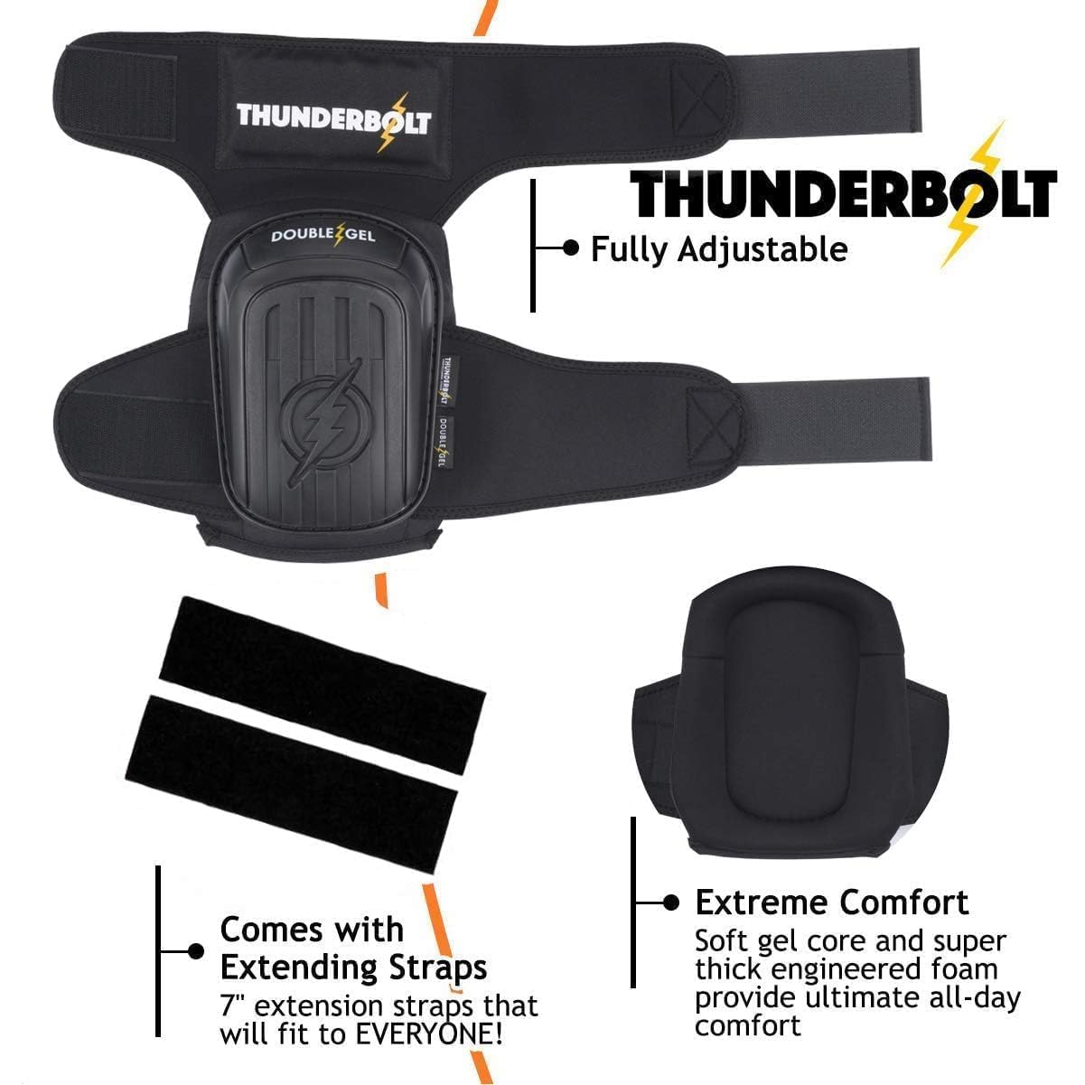 Foto 7 pulgar | Rodilleras Thunderbolt Thunderbolt Para Hombre Y Mujer - Venta Internacional.