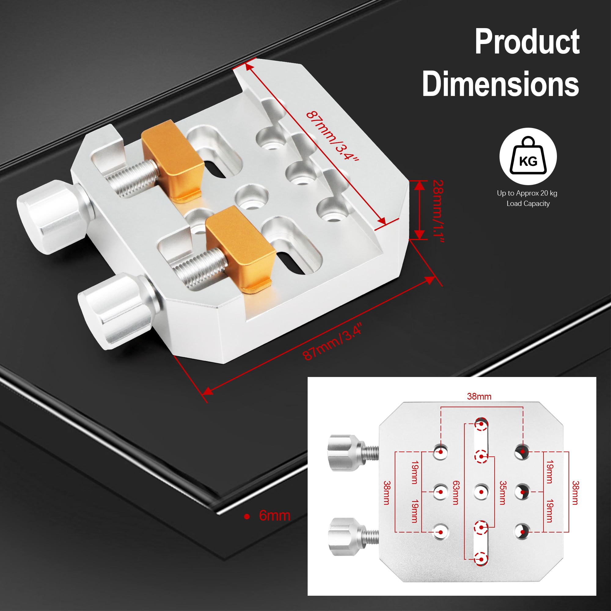 Foto 2 | Pinza Dovetail Astromania Premium Para Telescopios Y Cámaras - Venta Internacional.