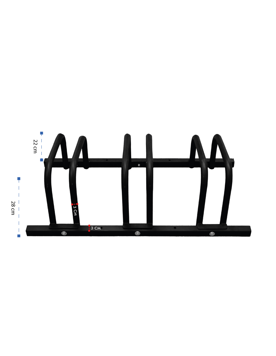 Foto 3 pulgar | Rack Para Estacionamiento De Bicis Mindejal Mrppb Acero Negro Rack Bicis