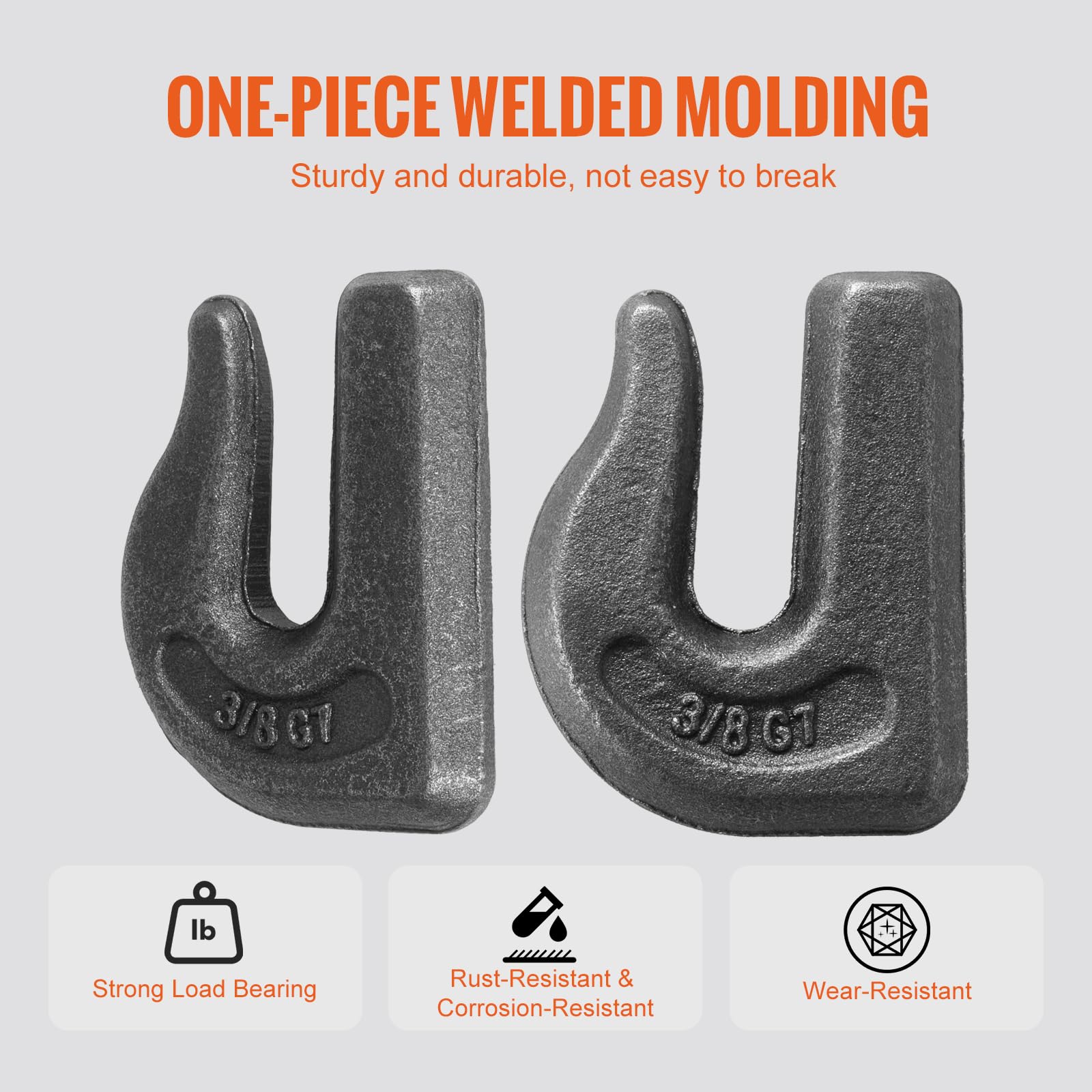 Foto 6 pulgar | Ganchos Para Cadenas De Agarre Soldados Vevor G70 De Acero Forjado, 6 Paquetes - Venta Internacional.