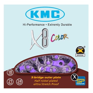 Foto 5 | Cadena para Bicicleta KMC Vivid2 color Amarillo 1/2x3/32