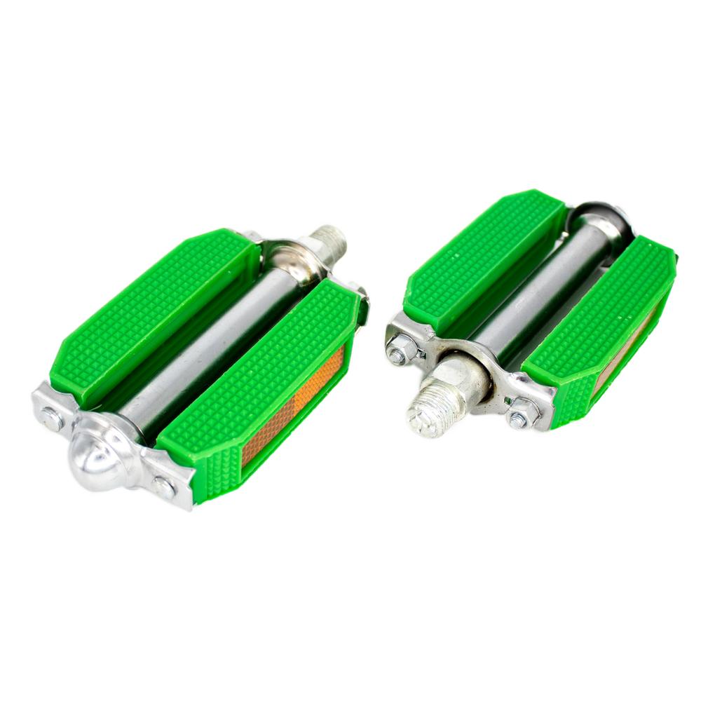 Pedales para Bicicleta Mariluz 9/16 Plastico Std color Verde