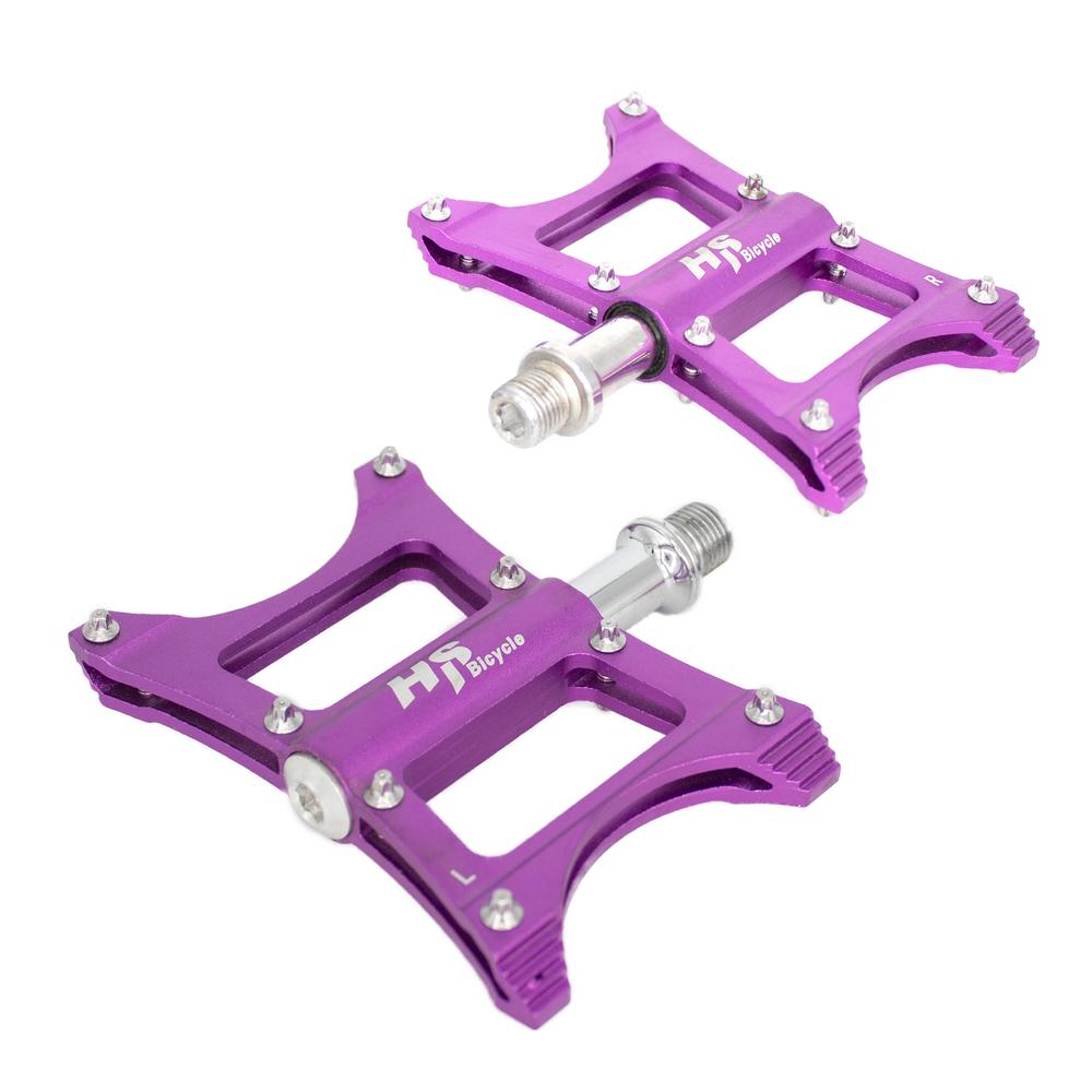 Pedales para Bicicleta Hs 1/2 Aluminio Alnc-2012 Morado