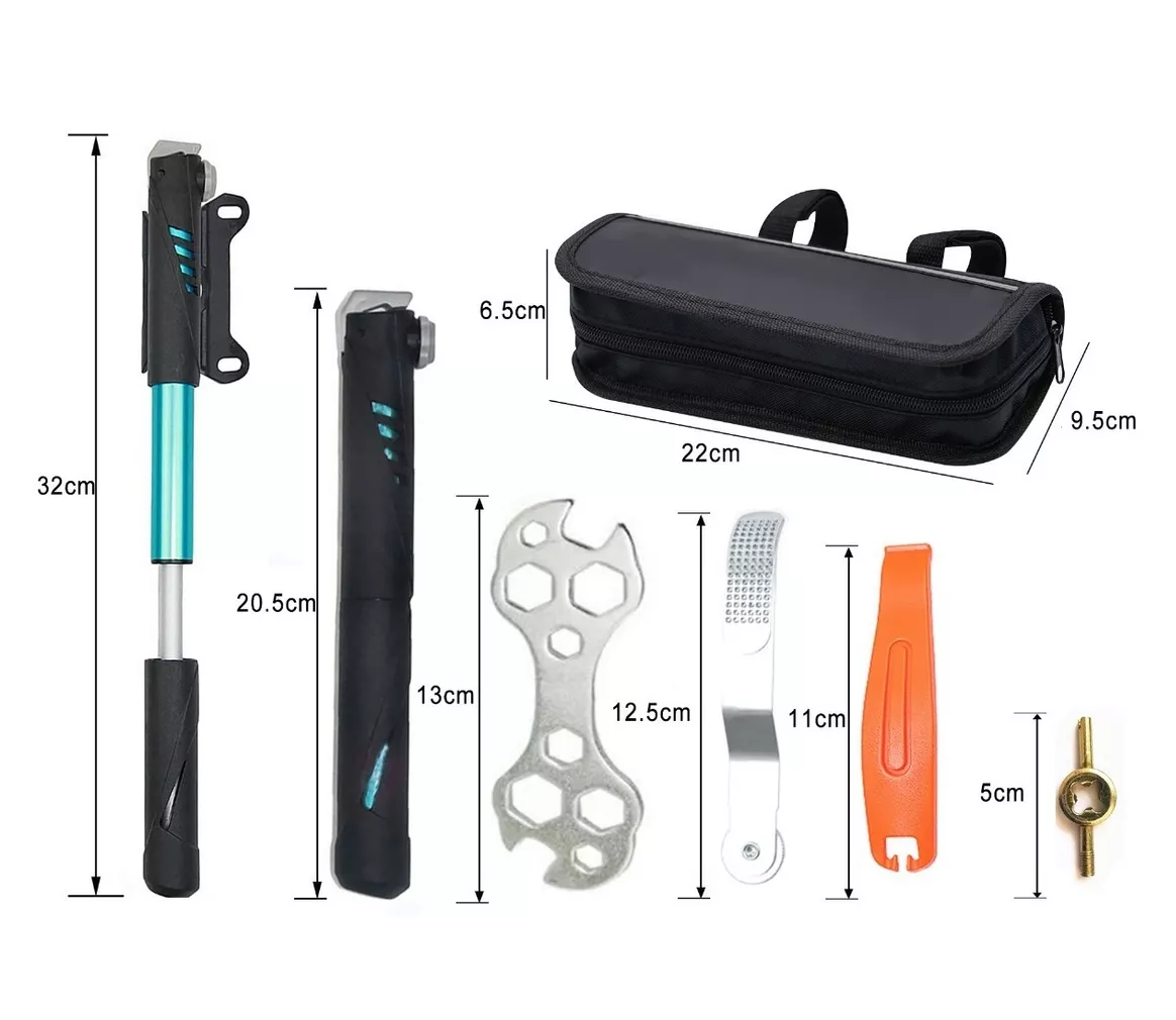 Foto 6 pulgar | Kits de Herramientas de Reparación De Bicicletas Negro