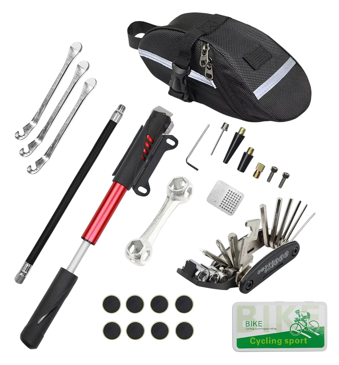 Kit de Herramientas para Reparar Bicicleta con Bolsa