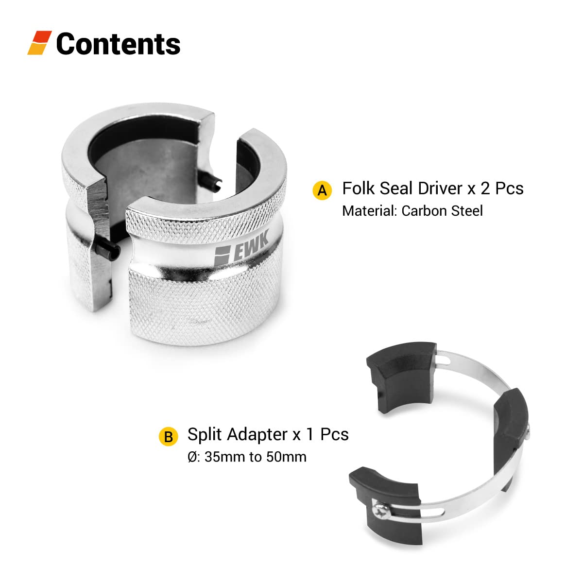 Foto 3 pulgar | Herramienta De Sellado De Horquilla Para Motocicleta Ewk, Ajustable De 35 A 50 Mm - Venta Internacional.
