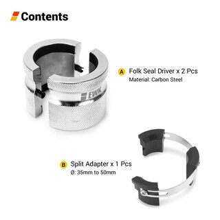 Foto 2 | Herramienta De Sellado De Horquilla Para Motocicleta Ewk, Ajustable De 35 A 50 Mm - Venta Internacional.