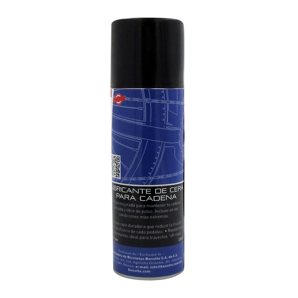 Foto 3 pulgar | Lubricante Cera Spray para Cadena Bicicleta 250ml Benotto