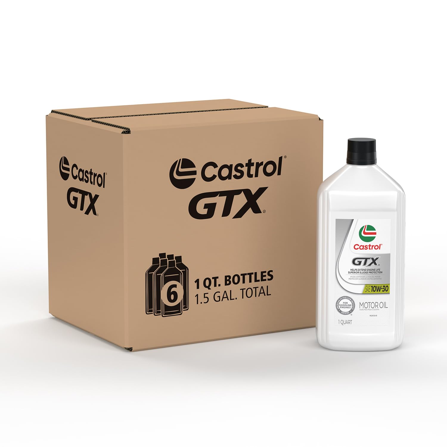 Foto 2 pulgar | Aceite De Motor Castrol Gtx 10w-30 Convencional, 1 Litro, Paquete De 6 - Venta Internacional.