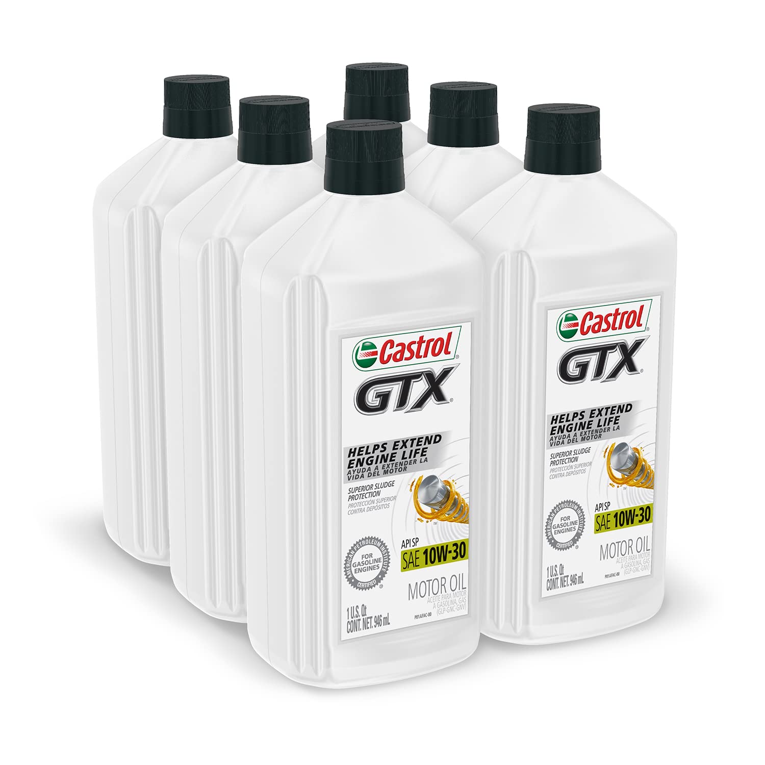 Foto 7 pulgar | Aceite De Motor Castrol Gtx 10w-30 Convencional, 1 Litro, Paquete De 6 - Venta Internacional.