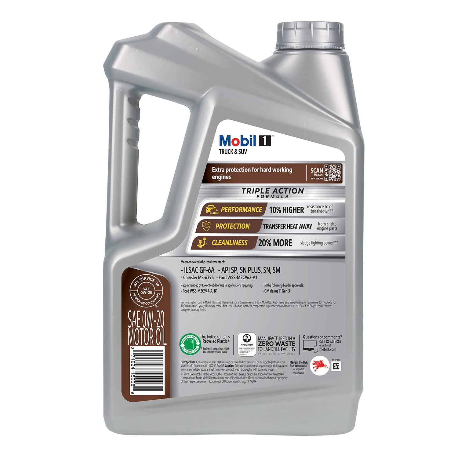 Foto 4 pulgar | Aceite De Motor Mobil 1 Para Camión Y Suv, Totalmente Sintético, 0w-20, 5 L - Venta Internacional.
