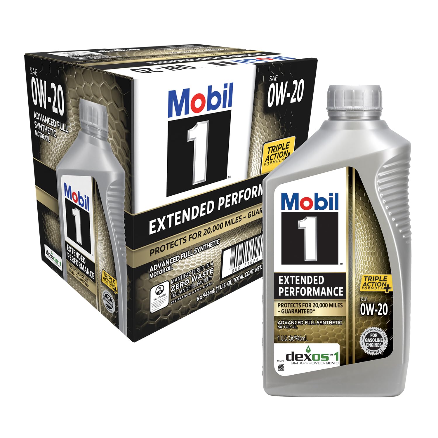 Foto 2 pulgar | Aceite De Motor Mobil 1 Extended Performance 0w-20 1l (paquete De 6) - Venta Internacional.