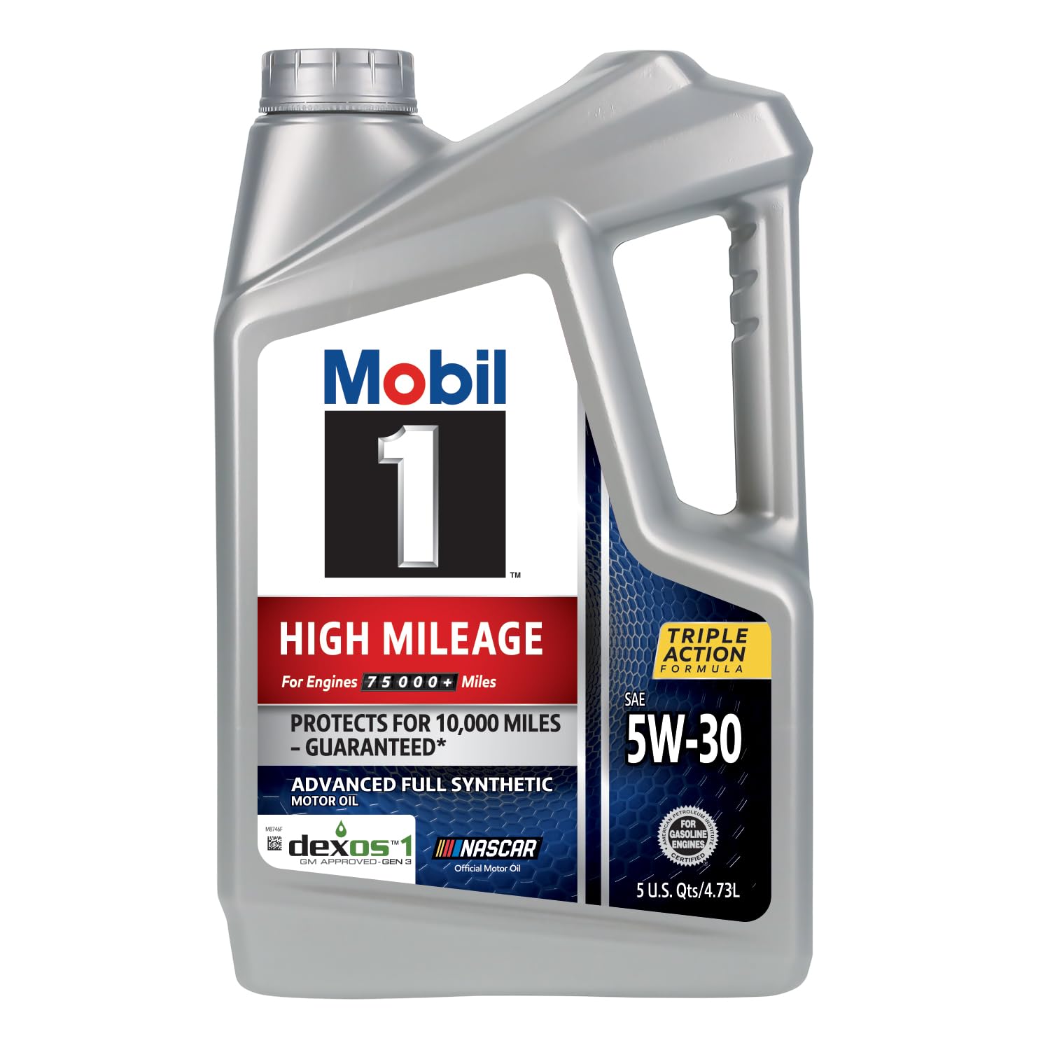 Foto 3 pulgar | Aceite De Motor Mobil 1 De Alto Kilometraje, Totalmente Sintético, 5w-30 5l - Venta Internacional.