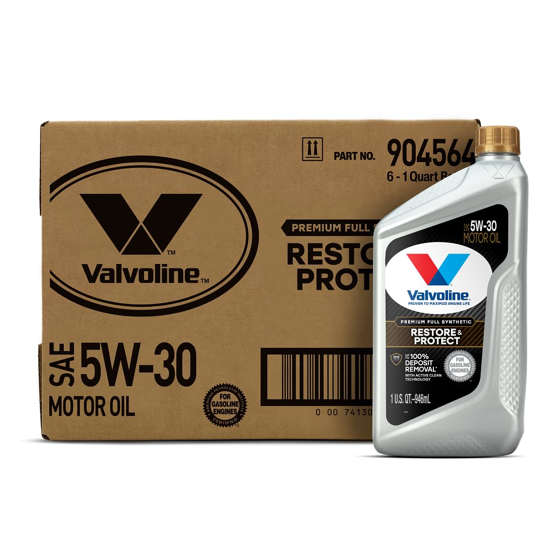 Aceite De Motor Valvoline Restore & Protect 5w-30, Caja De 6 Unidades, 1 Litro - Venta Internacional.