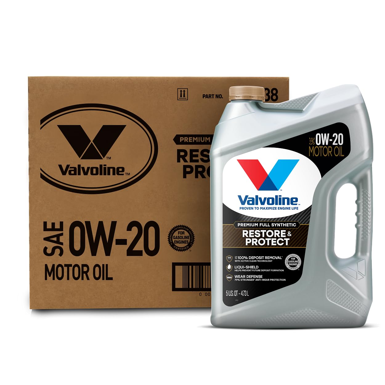 Aceite De Motor Valvoline Restore & Protect 0w-20, 5 L, Caja De 3 - Venta Internacional.