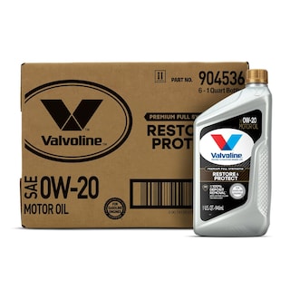 Foto 1 | Aceite De Motor Valvoline Restore & Protect 0w-20, Caja De 6 Unidades, 1 Litro - Venta Internacional.