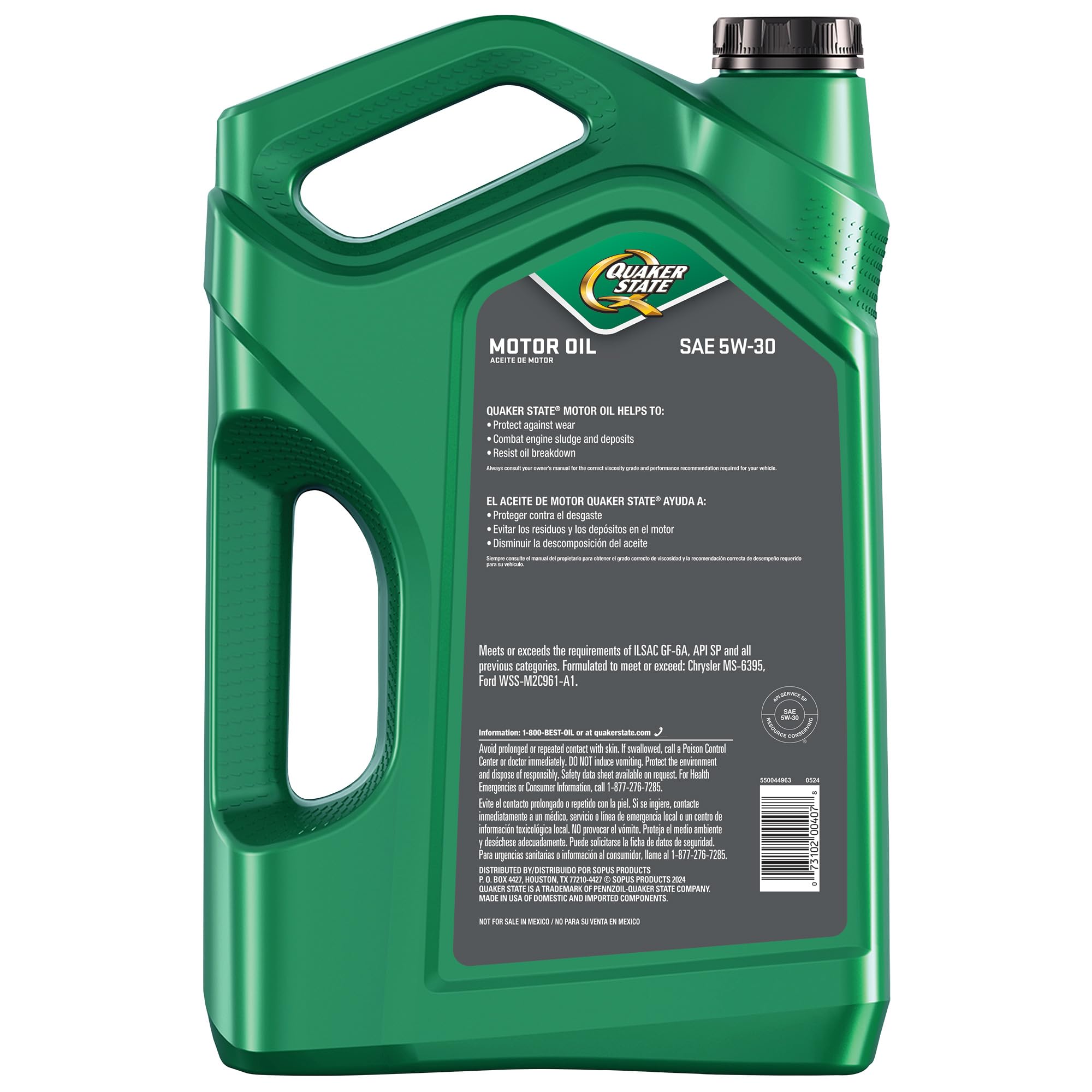 Foto 3 pulgar | Aceite De Motor Quaker State 5w-30 5l - Venta Internacional.