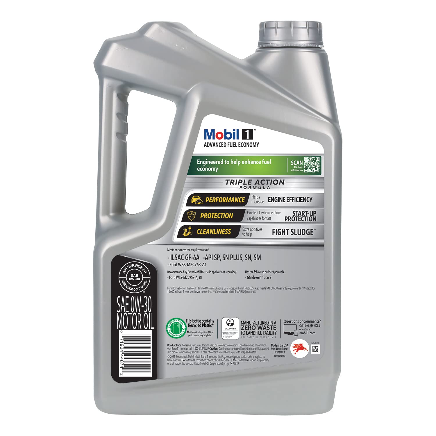 Foto 4 pulgar | Aceite De Motor Mobil 1 Advanced Fuel Economy 0w-30 5l - Venta Internacional.